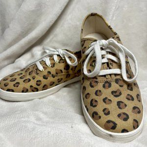 Leopard Print Girls Keds